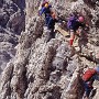 Kesselkogel via ferrata, just above the amazing hanging ladder section.